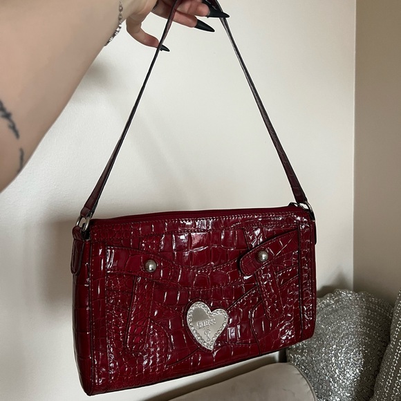 Guess Red Shoulder Bag - Picture 2 of 6